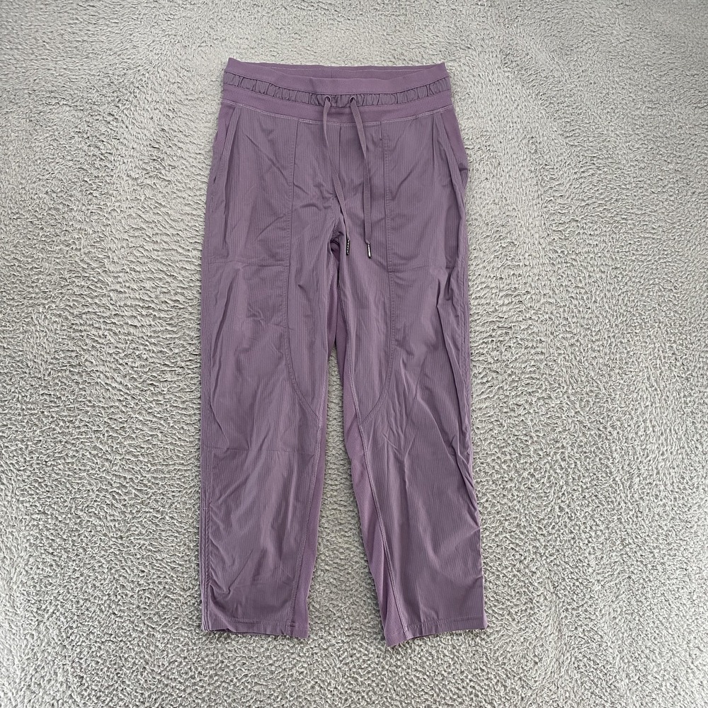 Lululemon Dance Studio Ankle Pants Womens 6‎ Purple Woven Mid Rise Stretch